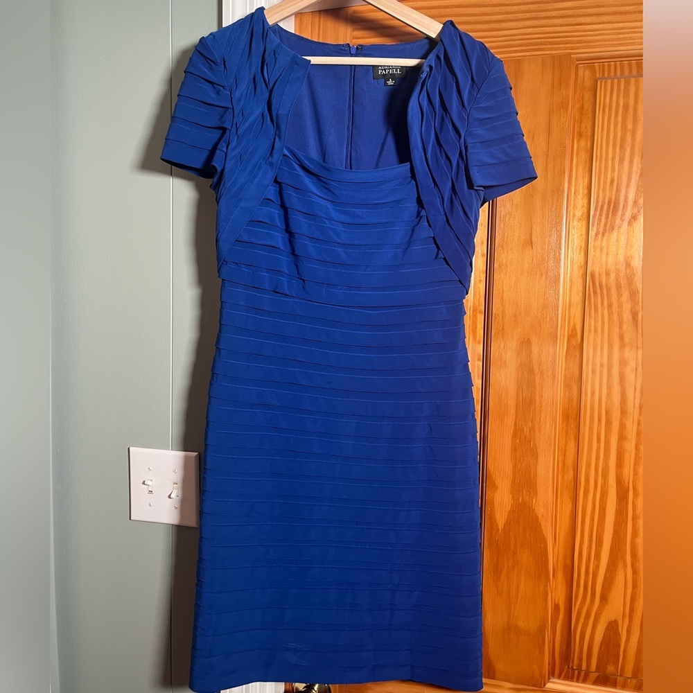 Blue Adrianna Papell Dress Size 8